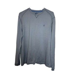 Johnnie-O Performance Long Sleeve Sun Shirt Men's Large Gray Outdoor